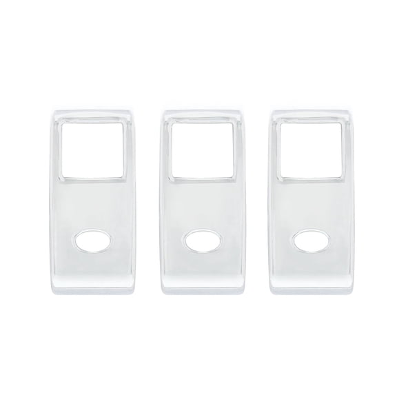 Chrome Rocker Switch Cover compatible with Peterbilt 579 (2013-2019) & 567 (2014-2018)