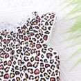thumbnail image 4 of Girls Leopard A-line Dress Toddler Spring Vacation Sundress Size 7 (Leopard-265), 4 of 6