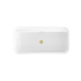 thumbnail image 6 of Elegant Kitchen & Bath BT10459GW-BGD 59 in. Soaking Bathtub with Brushed Gold Trim - Glossy White, 6 of 10