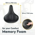 thumbnail image 6 of CD Wide 10.2"x8.6" Bike Seat Saddle w/ Quick Release Seat Clamp for Peloton ONLY, 6 of 6