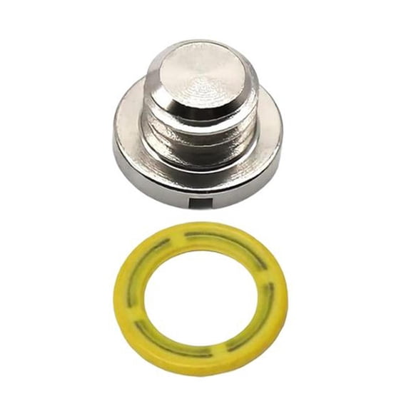 Oil Drain Plug Marine Lower Unit Screw Gasket Replacement Metal Construction for Boats