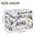 thumbnail image 5 of Yayeee Collapsible Cube Storage Bin with Lid Fabric Closet Decorative Basket with Handles, Snowy Winter, 5 of 7
