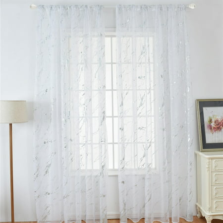 Sheer Curtains Marble Print Window, Patio Door Curtains Canada