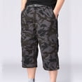 thumbnail image 4 of SWSMCLT Men's Casual Pants Soft Capri Cotton Capris Cargo Loose Summer Thin Pocket Mid Rise Cropped Pants Camo 44, 4 of 4