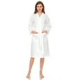 thumbnail image 4 of TowelSelections Women's Waffle Bathrobe 100% Cotton Soft Kimono Spa Bath Robe X-Small/Small White, 4 of 6