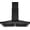 black, variant on 30 inch Wall Mount Range Hood 450 CFM with Ducted/Ductless Convertible Duct Stainless Steel Chimney-Style Over Stove Vent Hood with LED Light 3 Speed Exhaust Fan Black Hood Vents for Kitchen