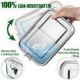 thumbnail image 3 of Vesteel Stainless Steel Bento Box, 47oz Lunch Box Metal Food Storage Container with Removable Dividers, Portable & Leak-Proof Meal Prep Container with 3 Compartment, 3 of 8