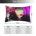 thumbnail image 4 of Invader Zim Pillowcase Cushion Pillow Covers With Hidden Zipper Pillow Case Decor For Bed Dorm Sofa Couch Car 14"x20", 4 of 8