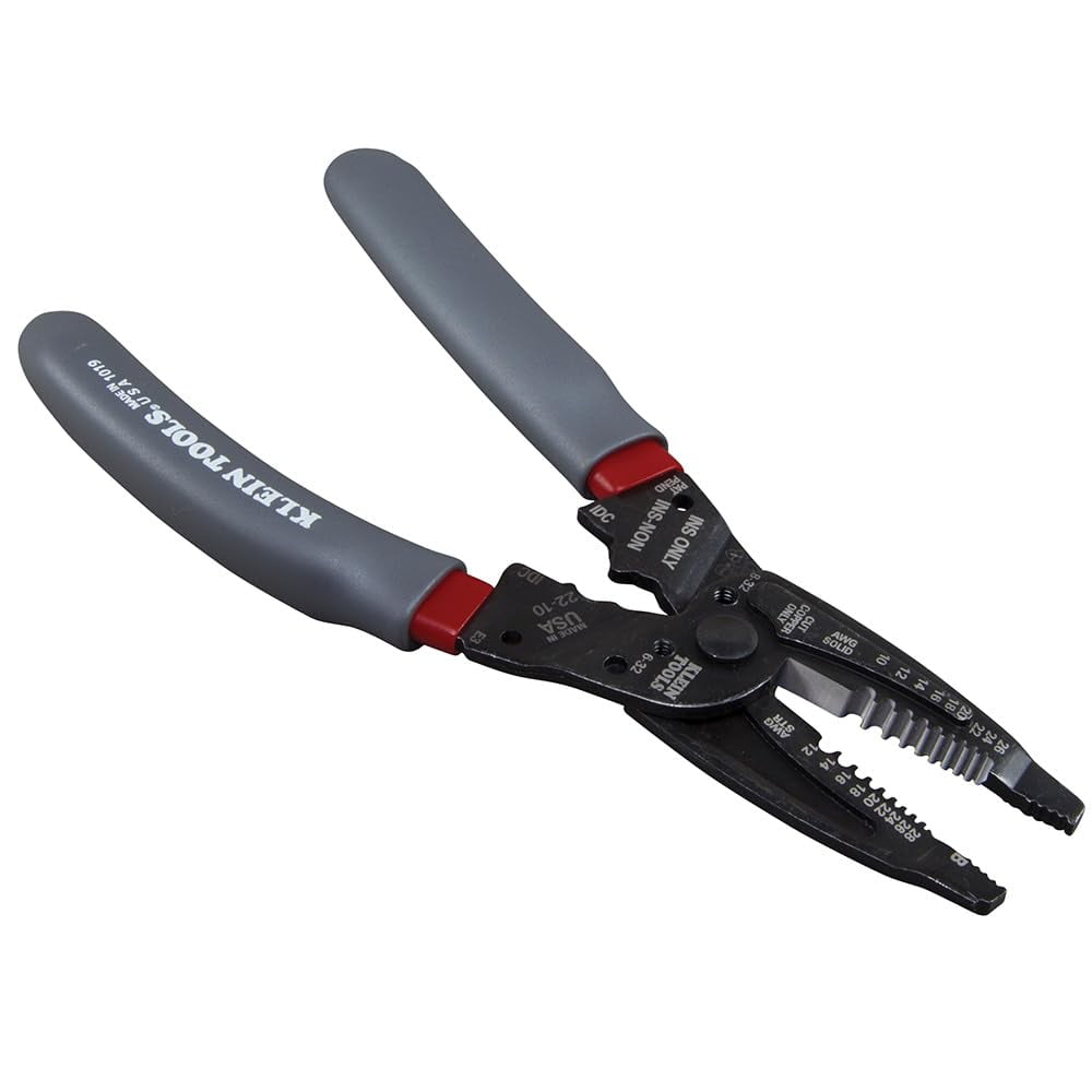 Klein Tools 1019 Klein Kurve Wire Stripper / Crimper / Cutter for B and IDC Connectors, Made in USA, Terminals, More C55