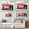 thumbnail image 4 of Designart "Bags Glamour Pink Designer wall art V" Fashion Wall Art Print, 4 of 5