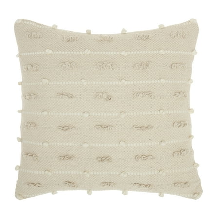 Nourison Life Styles Natural Decorative Throw Pillow , 18"X18"