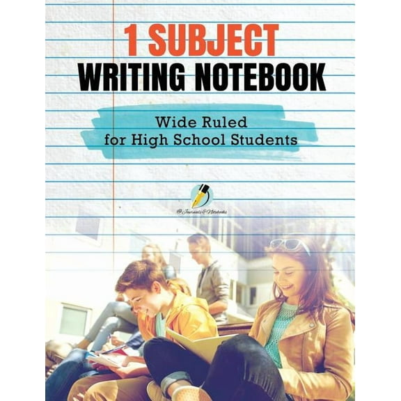 1 Subject Writing Notebook Wide Ruled for High School Students (Paperback)