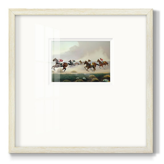 Gray Day at the RacesPremium Framed Print