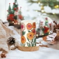 thumbnail image 2 of Yayeee Flameless Candles with Remote Flickering Battery Operated Multi Color Changing, Hand Drawn Floral, 2 of 7
