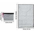 thumbnail image 3 of Hitopin Portable Muslim Prayer Rug, Soft Luxury, 105cm x 65cm, Grey, Islamic Style, Perfect for Travel, Ramadan, Home, Office or Gift, 3 of 6