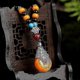 thumbnail image 2 of Collar largo étnico con colgante de gota de agua y cadena de ágata shaofei color negro, 2 of 4