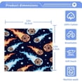 thumbnail image 4 of Coolnut 4PCS Cute Galaxy Space Planet Stars Towels Cotton Washcloths Set,Quick Drying & Absorbent Soft Bathroom Hand Towel Lightweight & Portable Fingertip Towel Decor Gift, 4 of 7