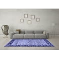 thumbnail image 3 of Ahgly Company Indoor Rectangle Oriental Blue Modern Area Rugs, 8' x 10', 3 of 4