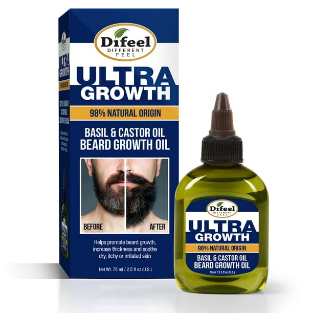 DIFEEL MENS ULTRA GROWTH BASIL AND CASTOR BEARD OIL OZ. * BEAUTY TALK LA * DIFEEL MENS ULTRA GROWTH BASIL AND CASTOR BEARD OIL OZ. * BEAUTY TALK LA *