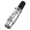 thumbnail image 1 of Conector de terminal XLR para micrófonos, cable XLR balanceado, conector de micrófono para estudio de audio profesional y escenario, 1 of 8