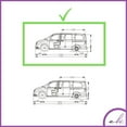 thumbnail image 3 of ERKUL Roof Side Rails for Mercedes Benz Metris Short Wheelbase 2014-2023 | All Weather Roof Rack Aluminum Side Rail for Rooftop Luggage Carrier, Canoe, Ski, Snowboard | Silver, 3 of 8