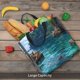thumbnail image 5 of Fotbe Tropical Paradise Window View Bolsa Tote con Estampado para Mujer, Bolsos con Cremallera, Bolsa de Hombro Casual de Gran Capacidad con Bolsillos Internos, 5 of 7