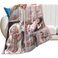 thumbnail image 3 of Custom Blanket with Photos Personalized Picture Collage Blankets Soft Sofa Blanket,Gift for Mother's Day,Family,Friends,Lovers,Dog Blue 35.4"X27.6", 3 of 6