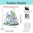 thumbnail image 3 of Easter Decorations Colorful Easter Bunny Tabletop Ornament,Spring Fashion Decorative Sculpture Figurine 2D Acrylic for Home Kitchen Easter Party,Birthday Gifts for Women Light blue-r, 3 of 3