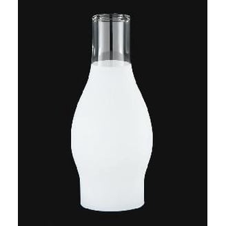 VINTAGE CUT GLASS Oil Lamp Chimney 50mm external base 145mm tall £9.50