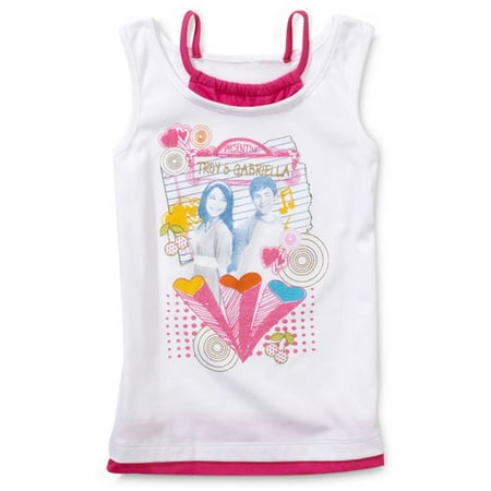 Disney - Girls' High School Musical Troy & Gabriella Mock-Layer Tank