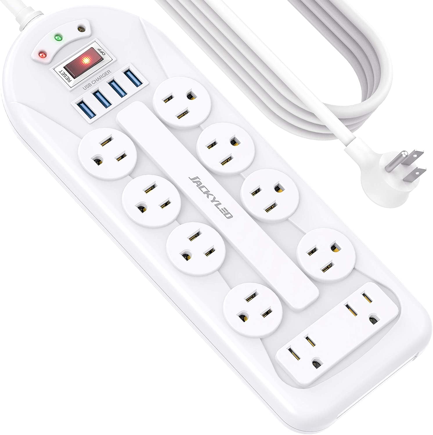 10  Pack PLUG 13A WHITE QUICK FIT Cord Grip 