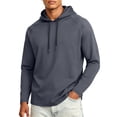 thumbnail image 2 of Mfakffe Mens Quick Dry Hoodies Long Sleeve Workout Athletic Gym Hooded Shirts, 2 of 4