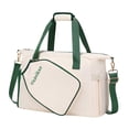 thumbnail image 3 of Bolso de mano para Pickleball, ligero, extraíble y con correa ajustable para el hombro. Blanco Verde, 3 of 9