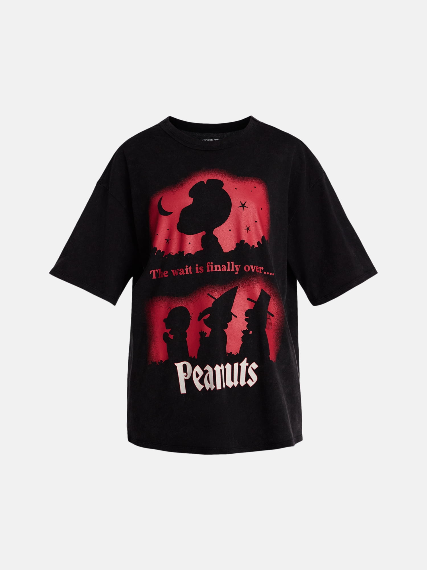Peanuts Women's Halloween Graphic Tee with Short Sleeves, Sizes XXS-XXL
