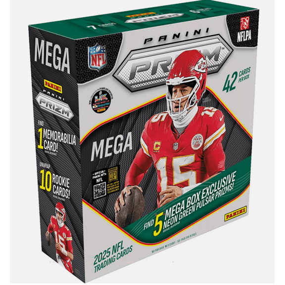 2025 Panini Prizm NFL Football Factory Sealed Mega Box 1 MEM