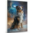 thumbnail image 2 of Australian Shepherd Dog Lying in The Snow Canvas Print Wall Art Famous Painting for Kids Nursery Bedroom Living Room Office Home, 2 of 6