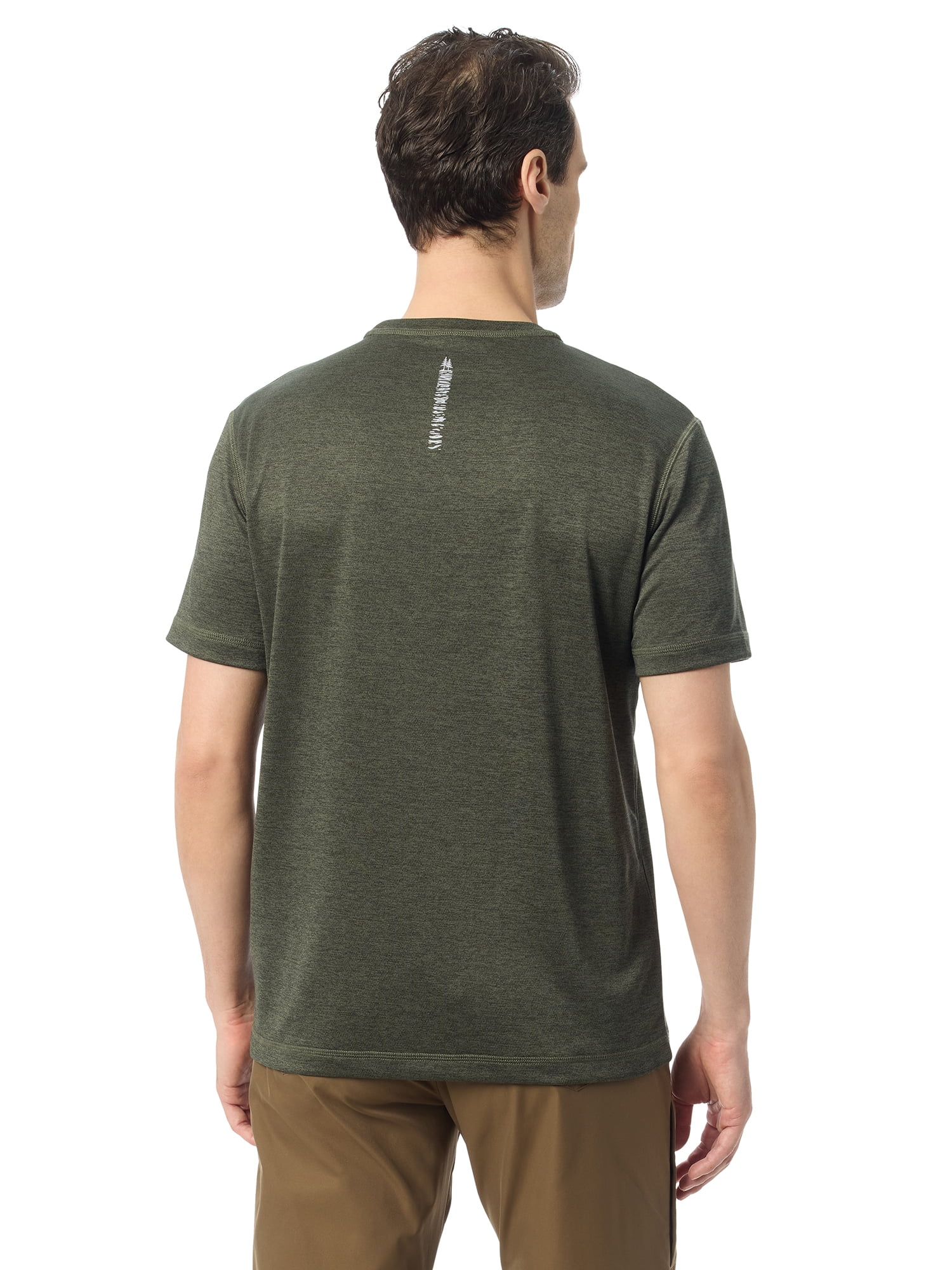 Bass & Co Men's & Big Men's Short Sleeve Hiker Tech Tee, Sizes S-XXXL