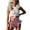 Pink, variant on Opperiaya Women?s Shiny Metallic Shorts High Waist Ruffle Trim Short Pants