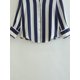thumbnail image 4 of Camisa de gran tamaño a rayas for mujer, blusa de satén, camisas de manga larga con botones for camisas y blusas con cuello, 4 of 7