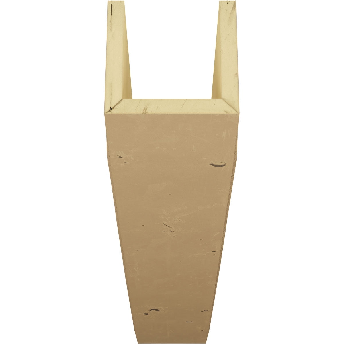 6"W x 6"H x 16'L 3-Sided (U-beam) Knotty Pine Endurathane Faux Wood Ceiling Beam, Natural Pine
