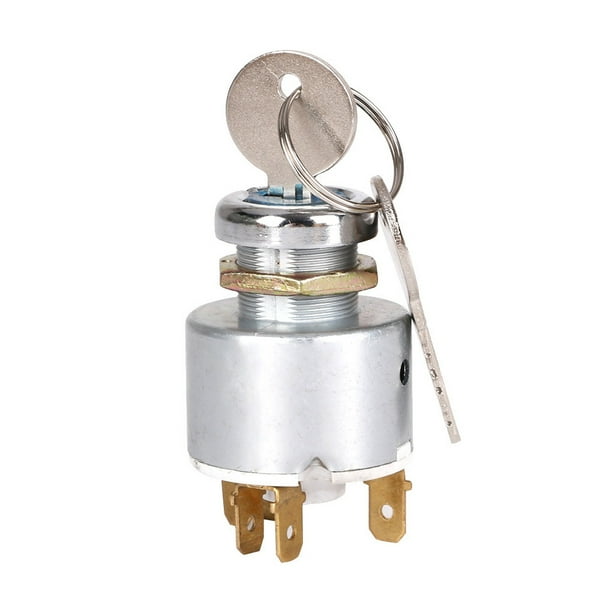 Riwesomey Interruptor de encendido Universal para motocicleta de 12V, interruptores de arranque de encendido de coche, accesorios de Vehículos, repuestos y accesorios Mis 5 pines
