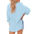 thumbnail image 3 of Clothing 2025 Super Soft Wrinkle Free Button Down Shirts for Women Formal Work Dress Blouses Tops Womens Button Down Shirts Boyfriend Long Sleeve Oversized Blouses Tops, 3 of 4