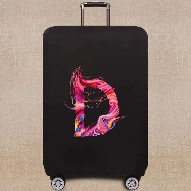 2024 Travel Suitcase Cover Elastic Luggage Dust Cover Apply 18-32 Suitcase Protective Cover Paint Pattern Series 8paintD S