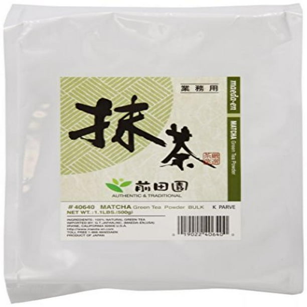 MaedaEn Matcha Powder Bulk, Matcha Green Tea Powder 1.1 LB Large Bag