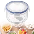 thumbnail image 1 of XIPYYKM 1-Piece Overnight Oats Container with Lid - 20 oz Plastic Container with Lid - Oatmeal Container to go | Portable Cereal and Milk Container on the go | Airtight Snap Lock Storage Jars, 1 of 9