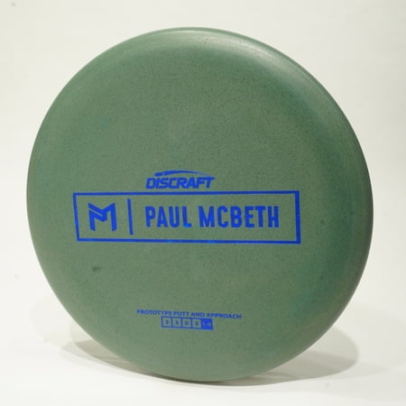 Discraft Prototype Paul McBeth Rubber Blend Kratos Disc Golf Putter & Approach Disc Pick Your Disc 172g Green w/Blue Stamp