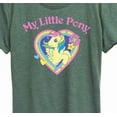 thumbnail image 3 of My Little Pony -  Rainbow Heart - Women's Short Sleeve Graphic T-Shirt, 3 of 5
