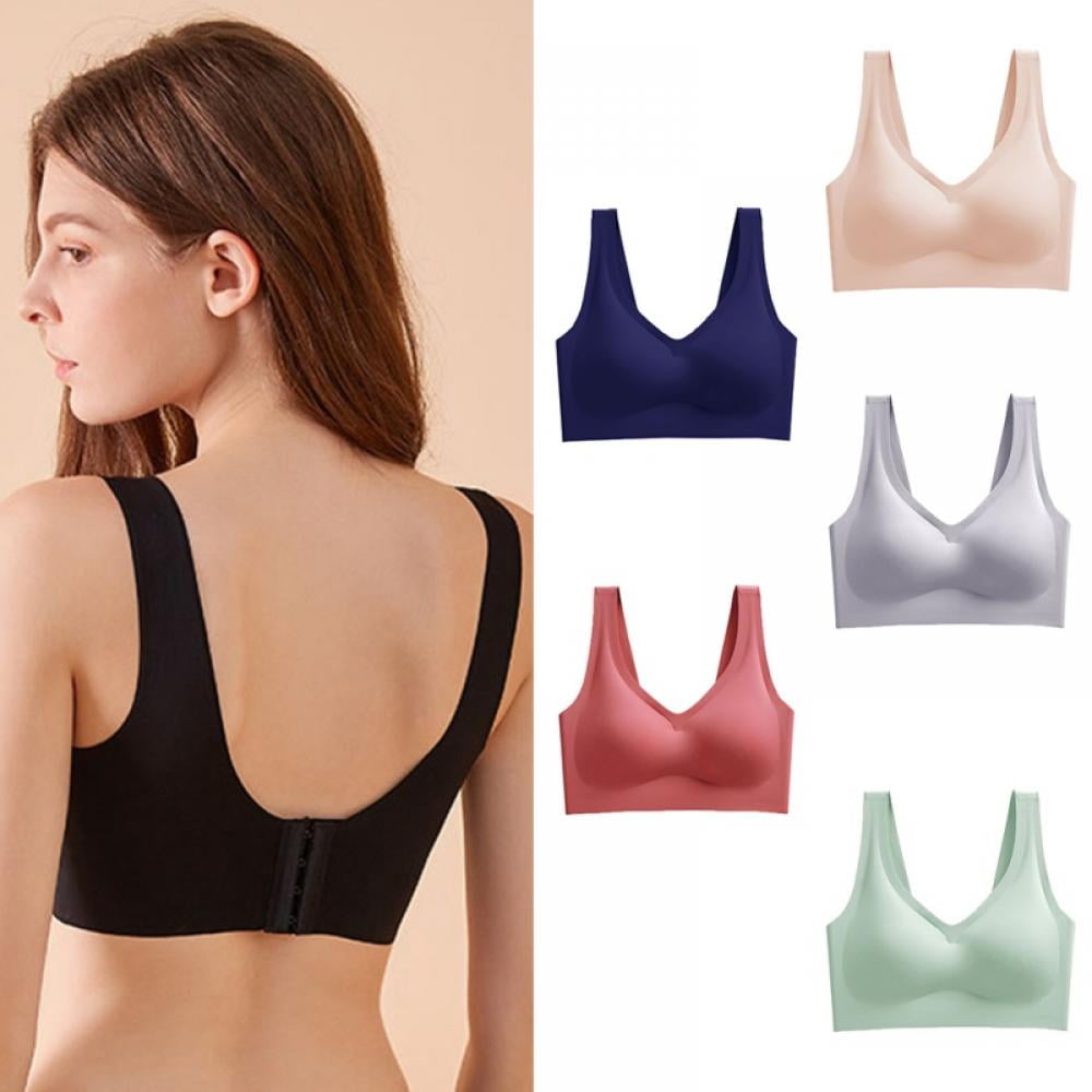 Kernelly Women's Seamless Wireless Bra Thin Soft Comfy Daily Bras for Yoga  Sleep Bras for Women with Removable Pads