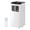 White body, black top cover, variant on 8000 BTU Portable Air Conditioner, Compact 3 in 1 AC Cooler with Remote Control and Auto Evaporation Design, Portable Cooling System for 450 Sq.Ft Rooms, White Body with Cool Gray Top Cover