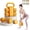 Orange Kettlebell, variant on Lightweight Adjustable Dumbbell Kettlebell Set - 4 in 1 Free Weight Set with Kettlebell Grip Converter, Each 2.2 3.3 4.4 5.5lb Quick Change Weight Women Dumbbell Set for Small Spaces Gym